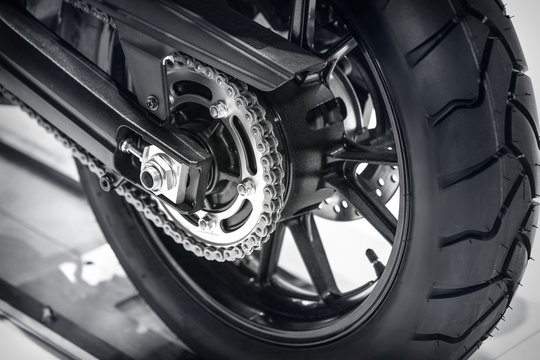 Fototapeta Tire of motorcycle