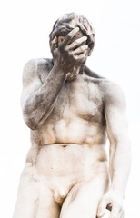 Fototapeta na wymiar Male nude in sculpture
