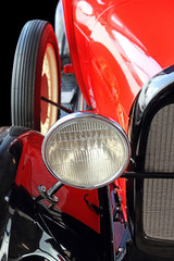 Antique car headlight