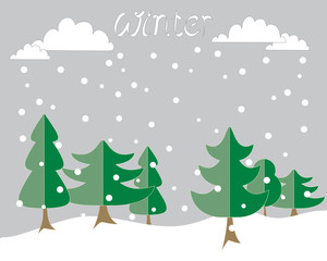 Fototapeta premium winter background