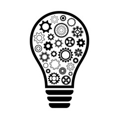 Light bulb with gear wheels