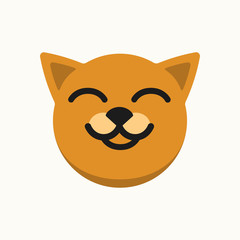 Vector dog face logo or illustration