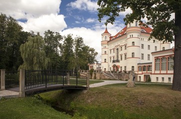 Historic Palace in Wojanow, Poland