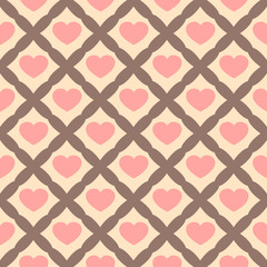 Set of Cute retro abstract seamless pattern.Perfect for decoration postcards, brochures, textiles or paper packaging.Ideal Save The Date, baby shower, valentines day, birthday cards, invitations