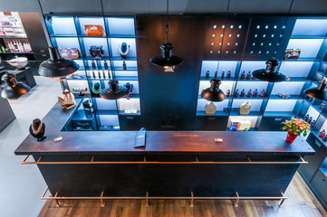 Reception desk in a beauty salon
