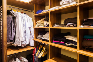 classic wood modern closet