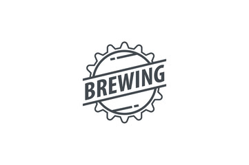  Brewing Company Logotype. Line art. Stock vector.