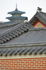 Fototapeta na wymiar Gyeongbok Palace, Seoul, Korean Republic ..