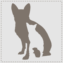 Dog, Cat, Hamster. Vet