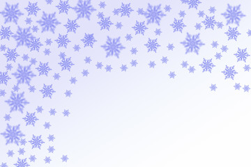 White and blue Christmas background copy space 