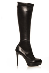 Women's Black Boots  on a white background