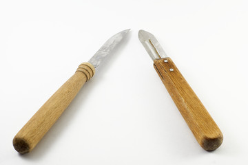 Kitchen knife and peeler