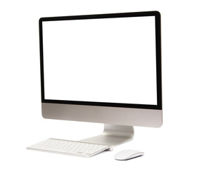 Desktop computer with wireless keyboard and mouse