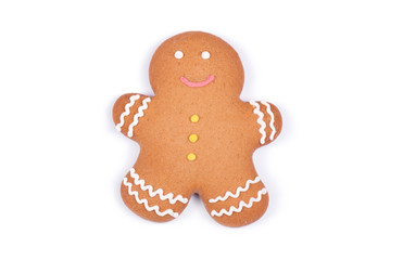 Gingerbread man isolated