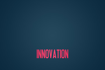 Innovation - Illustration copy space - Text Graphic - Modern Business Design