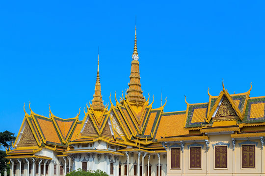 Royal Palace Pnom Penh, famous Cambodia