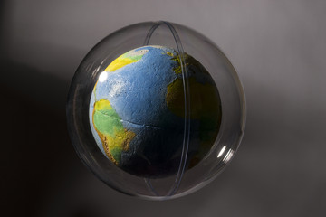 The Earth in a bubble: parody of global warming