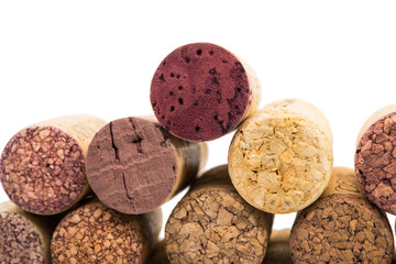 Wine corks isolated