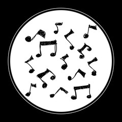 Simple doodle of some music notes