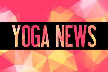 Yoga News - Illustration - Text Graphic - Modern Design