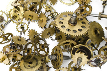 texture of gears mechanical watches
