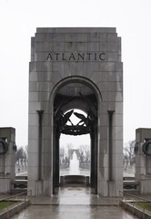 Fototapeta premium The Atlantic Arch at the World War II Memorial in Washington DC.
