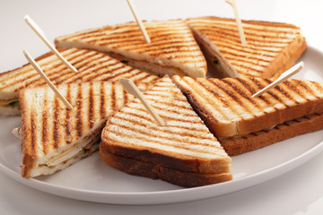 Sandwiches on a plate