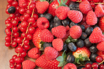 beautiful colored and tasty berries