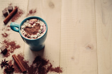 Valentine's day background, copy space, Latte art