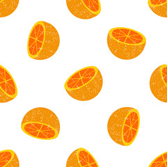 background of many wealthy orange slices on each other