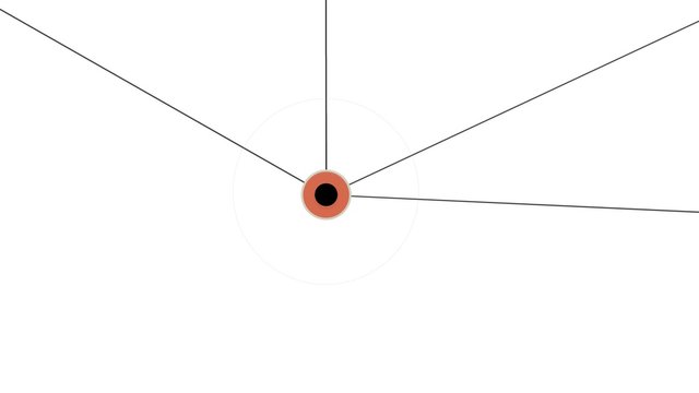 Animated network scene and background with crop to dot for slide text.