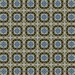 Синие и коричневые узоры. 3
