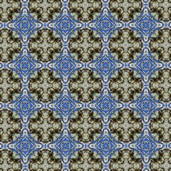 Синие и коричневые узоры. 2
