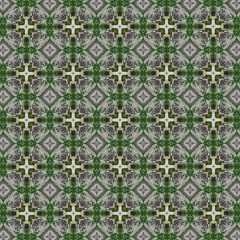 Зелёные и серые узоры. 6
