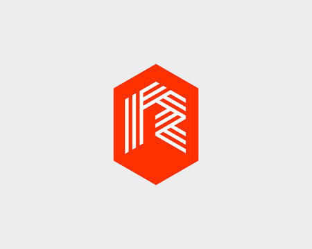 Letter R logo icon vector design. Creative line symbol.
