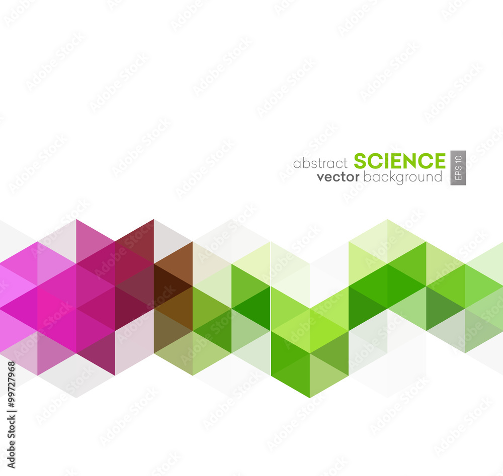 Poster Vector Abstract geometric background with triangles