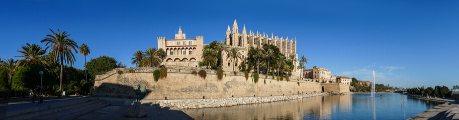 Panorama von der Kathedrale in Palma de Mallorca, Spanien