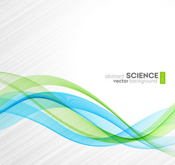 Abstract vector background, futuristic wavy 