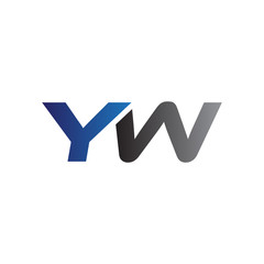 Simple Modern letters Initial Logo yw