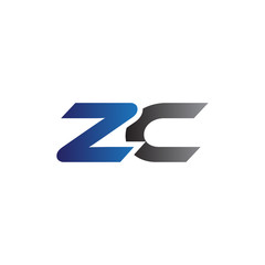 Simple Modern letters Initial Logo zc