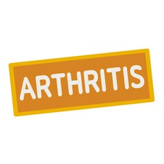 ARTHRITIS wording on rectangular signs