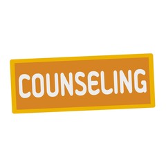 COUNSELING wording on rectangular signs