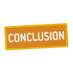 conclusion wording on rectangular signs