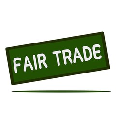 Fair Trade wording on rectangular signs