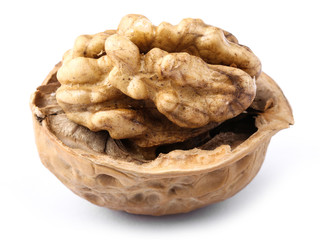 Walnut Isolated On White
