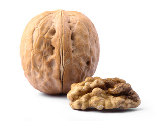 Obraz premium Walnut Isolated On White