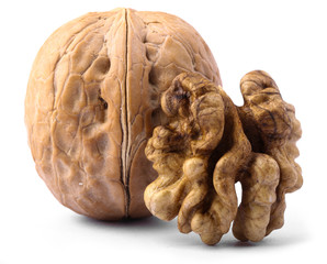 Walnut Isolated On White