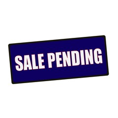 sale pending wording on rectangular Green signs