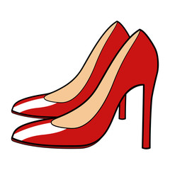 Illustration Of Red Stiletto