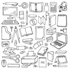 Hand drawn Office set